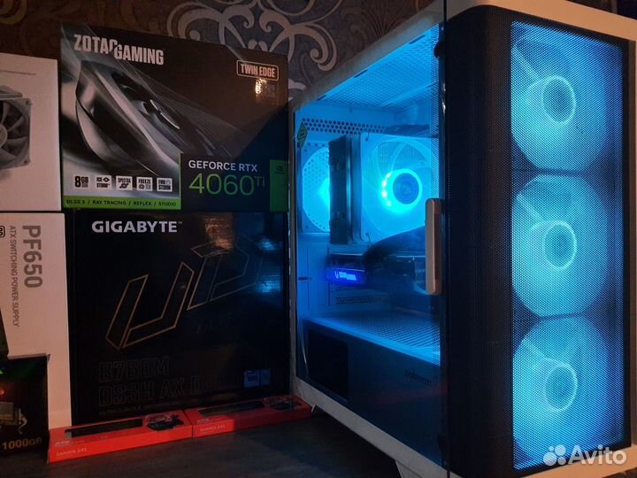 Мощный Пк RTX 4060Ti +Core i5-13400F/B760 WiFi/1TB