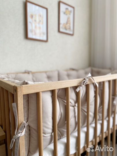 Бортики в детскую кроватку