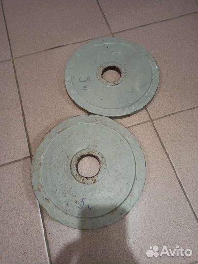 Спортивные блины для штанги 5 кг