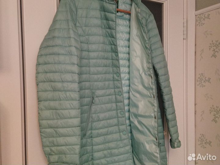 Куртка демисезонная женская 48 50 удлиненная