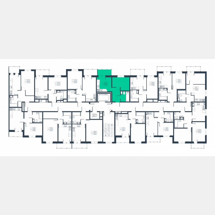 1-к. квартира, 30,1 м², 7/8 эт.