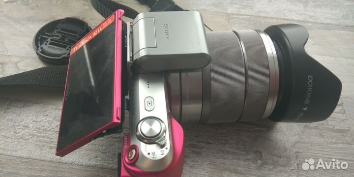 Sony nex c3 c блендой,красный