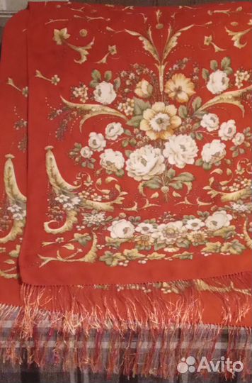 Павловопосадский платок шерсть
