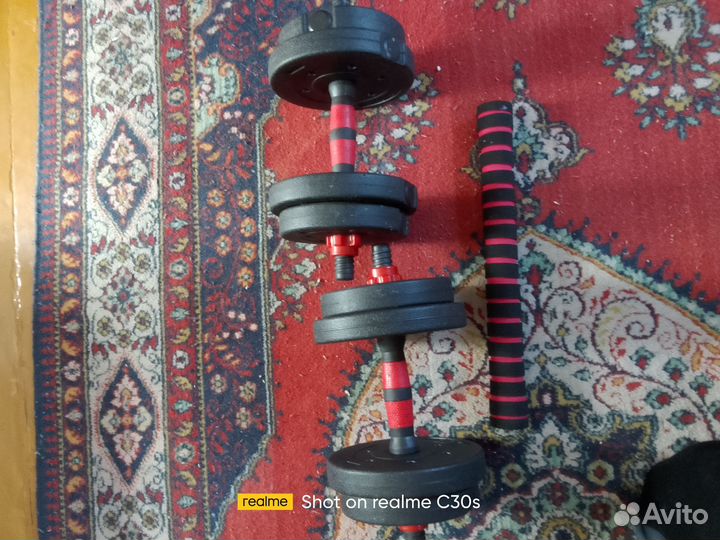 Гантели разборные 10 кг со штангой