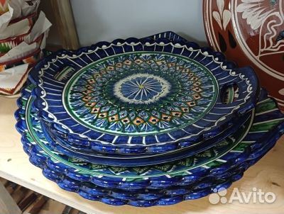 Ляган овальный рифленый малый