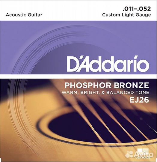 DAddario EJ26 phosphor bronze Струны для акустиче