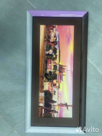 Картина вид на верхнюю Прагу