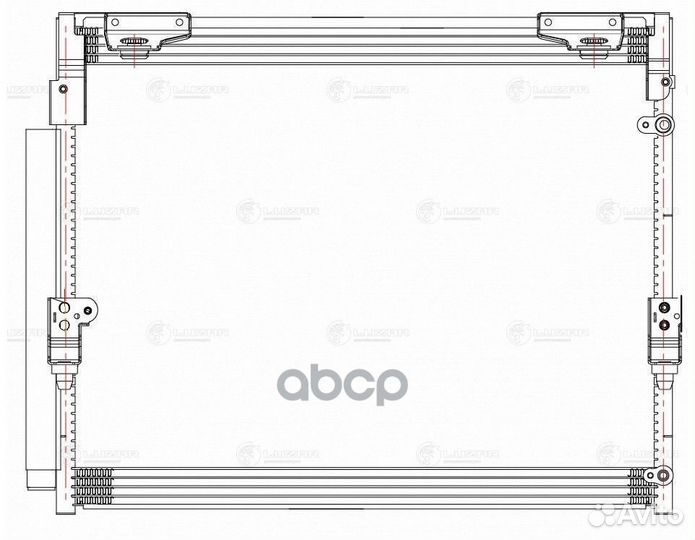 Радиатор кондиц. для а/м Toyota Land Cruiser 2