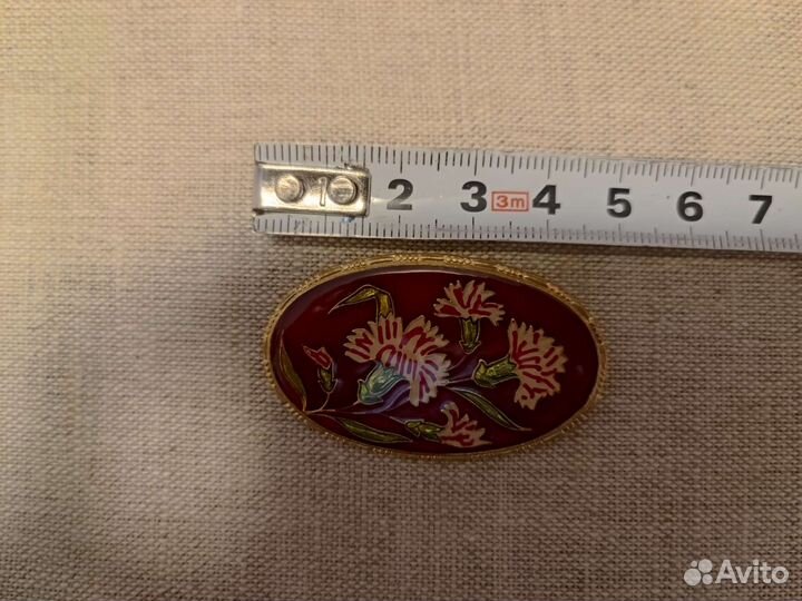 Брошь винтажная чехия