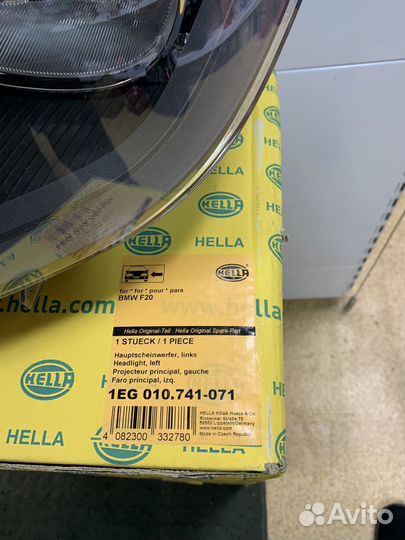 Фара hella левая с корректором BMW F20