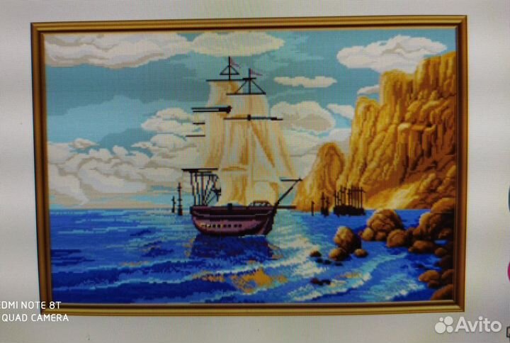 Картина вышитая чешским бисером