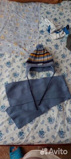 Комплект шапка и шарф для мальчика