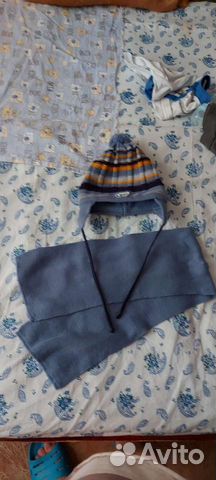 Комплект шапка и шарф для мальчика