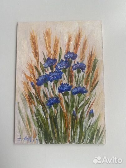 Картина маслом цветы