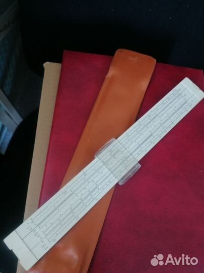 Линейка логарифмическая с чехлом раритет 1977г