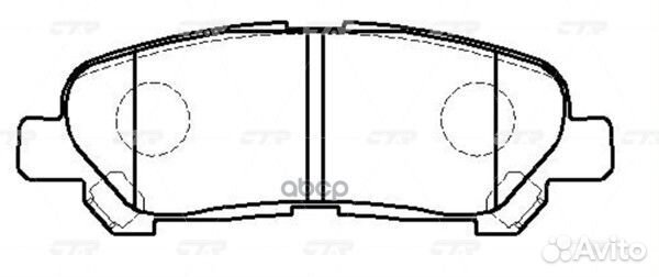 Колодки тормозные дисковые задние Toyota Highla