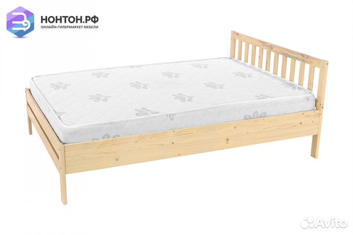 Кровать Массив выбеленная береза