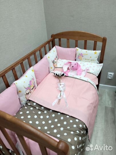 Постельное белье в детскую кроватку Новое