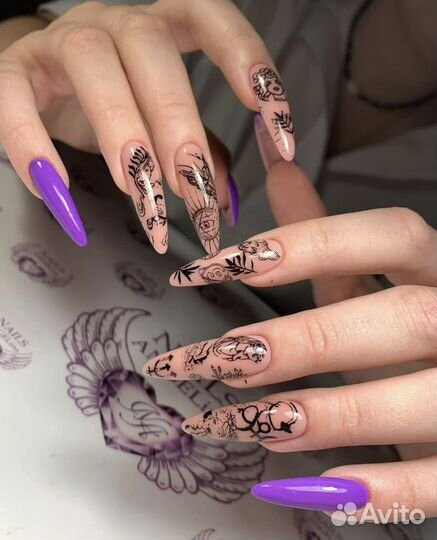 Маникюр, наращивание ногтей, педикюр, шеллак