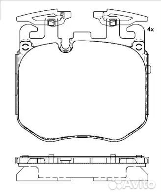 Передние тормозные колодки Brembo P 06 106