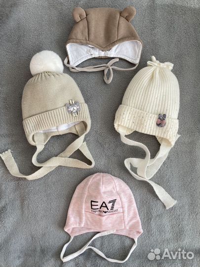 Шапочки для новорожденных