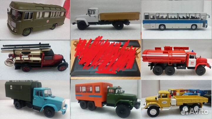 1:43 модели грузовики SSM нап газ краз