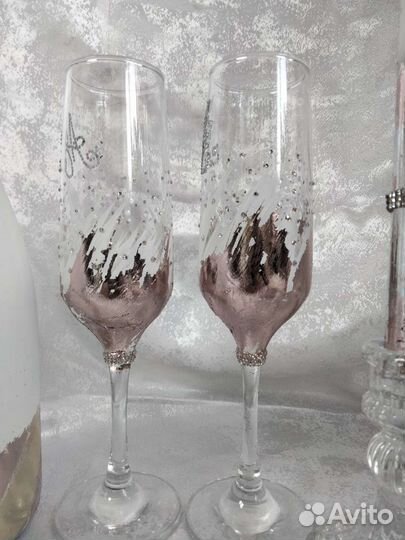 Свечи домашний очаг.набор свадебный