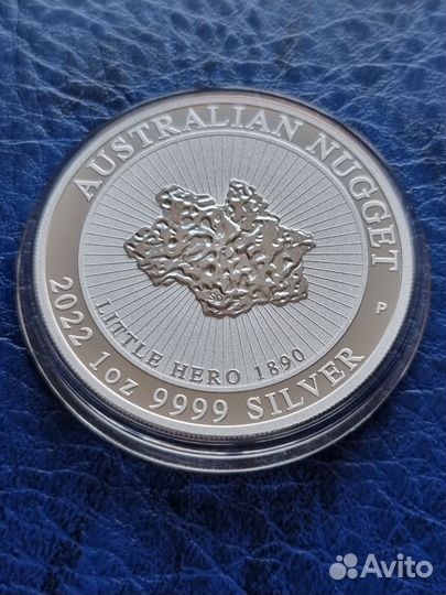Монета Серебро Самородок Маленький Герой Унция