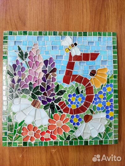 Номер дома. Табличка. Мозаика. Для улицы