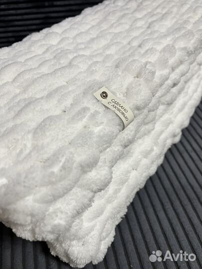 Плед детский вязаный, плюшевый из Alize Puffy