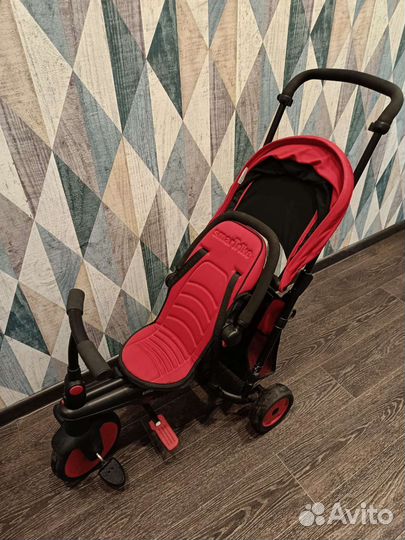 Детский велосипед с ручкой складной