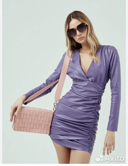 Кожаное платье zara