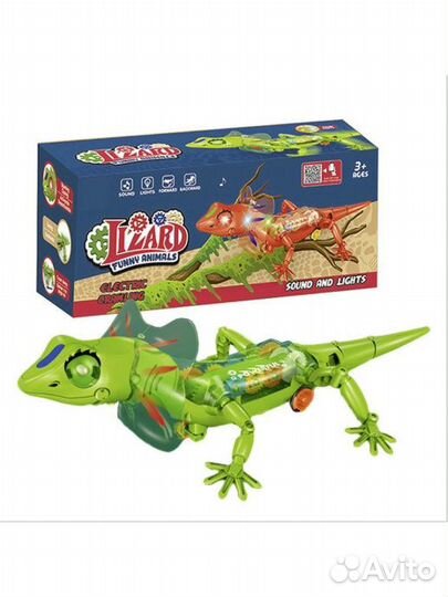 Ящерица lizard (свет,муз) ZR155