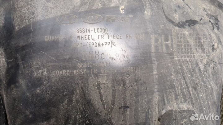 Защита арок (подкрылок) Hyundai Sonata 8 2019, 202