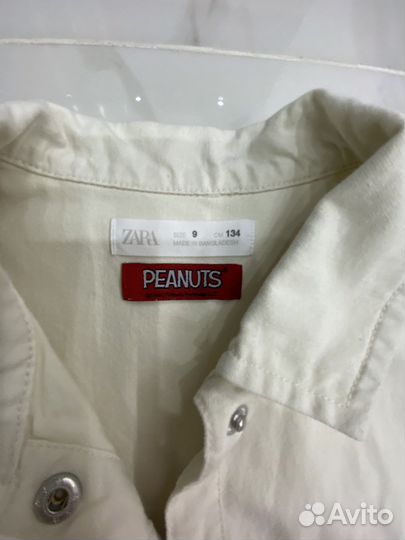 Джинсовая рубашка zara 134