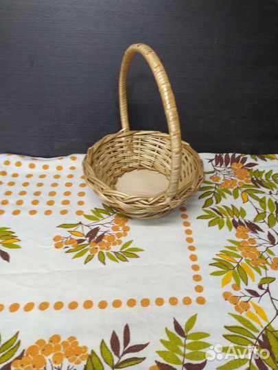 Корзина подарочная низкая, фруктовая корзина 1.5 л