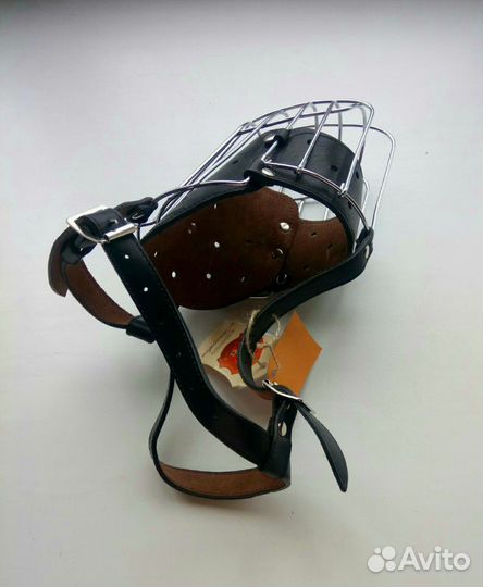 Намордник с кожаной вставкой