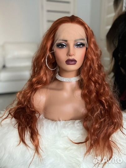 Парик рыжий на сетке