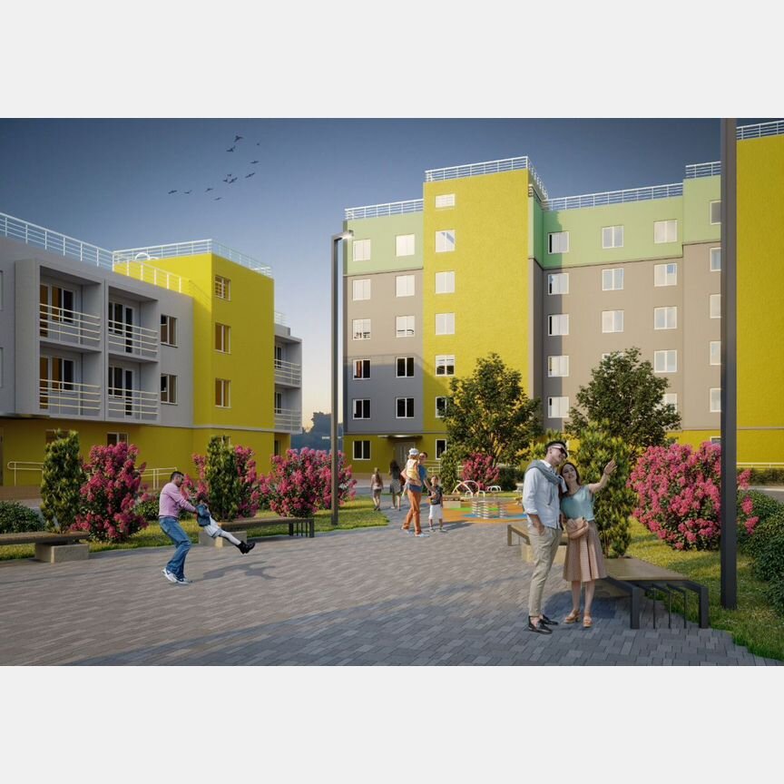 1-к. квартира, 42,6 м², 1/6 эт.