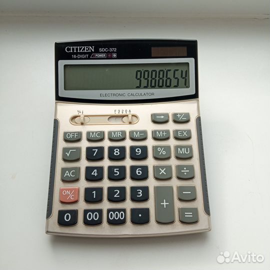 Электронный калькулятор citzen SDC-372