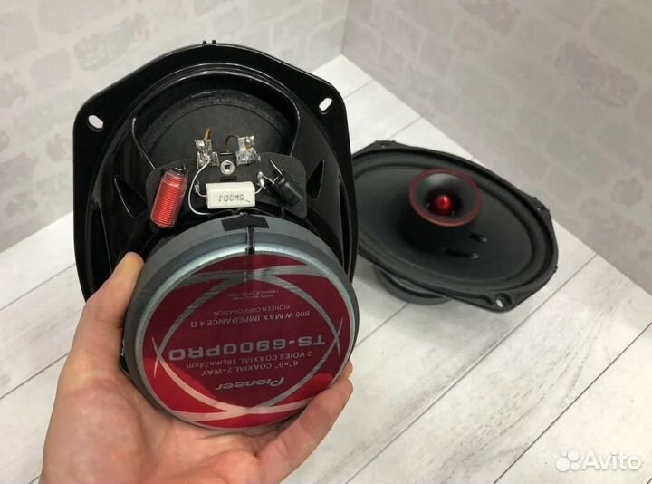 Динамики Pioneer 6900PRO, 600 Вт, овалы 6x9