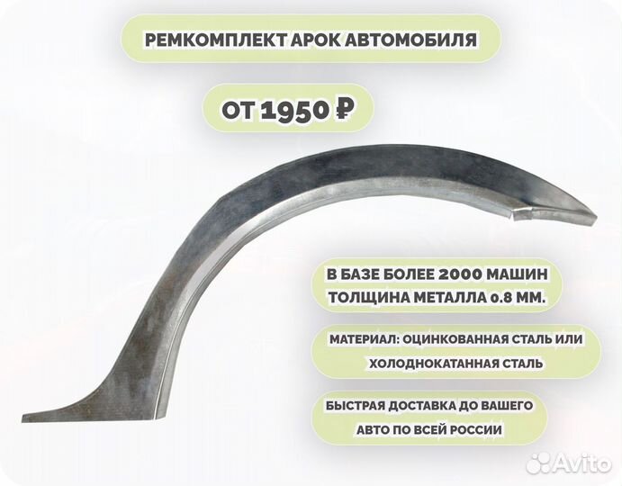 Арки на машину (ремкомплект)