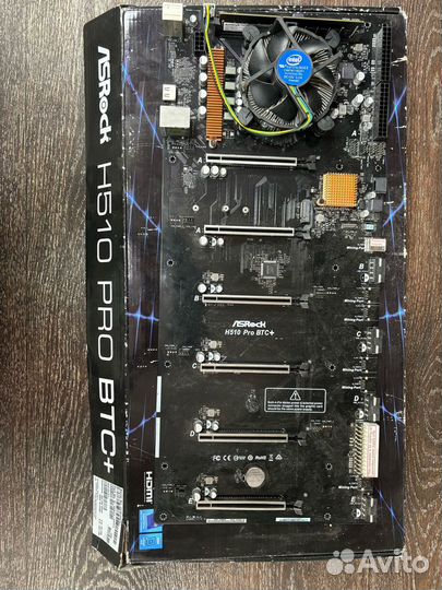 Плата Asrock H510 Pro BTC+