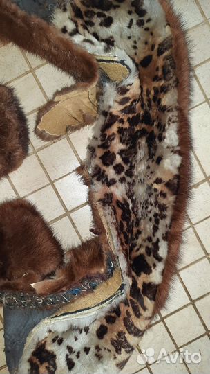 Мех норка кусочки