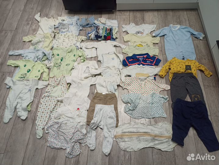 Пакет вещей для мальчика 56 62 68