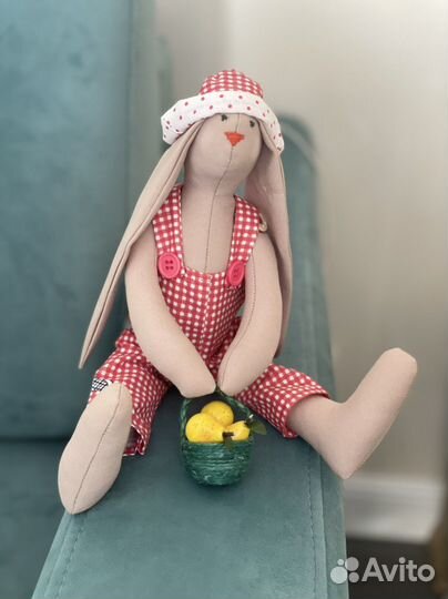 Интерьерные куклы тильда Пасха Пара кроликов