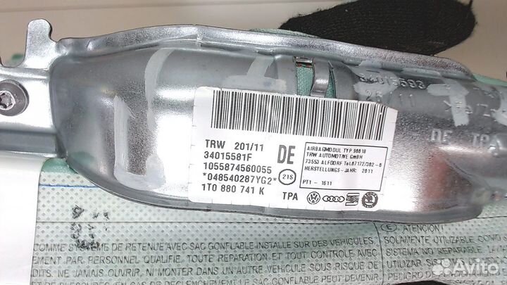 Подушка безопасности боковая Volkswagen Touran, 20