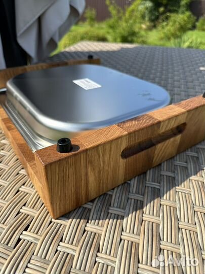 Торцевая разделочная доска с гастроемкостью