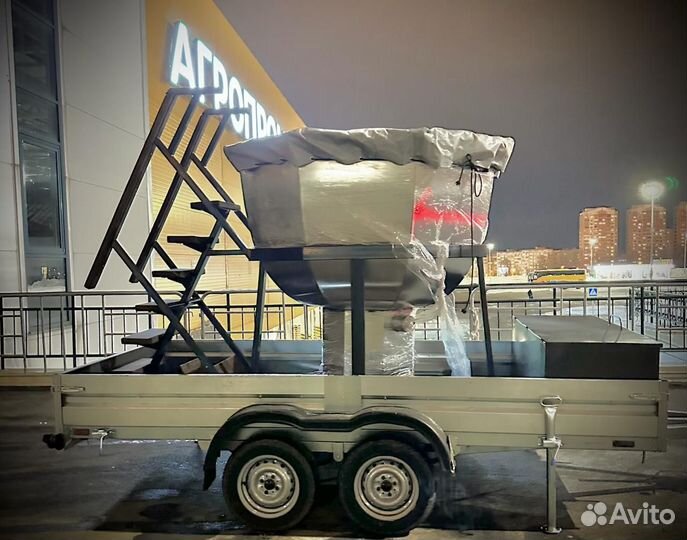 Баня бочка, чан на колесах, сертификат, подарок