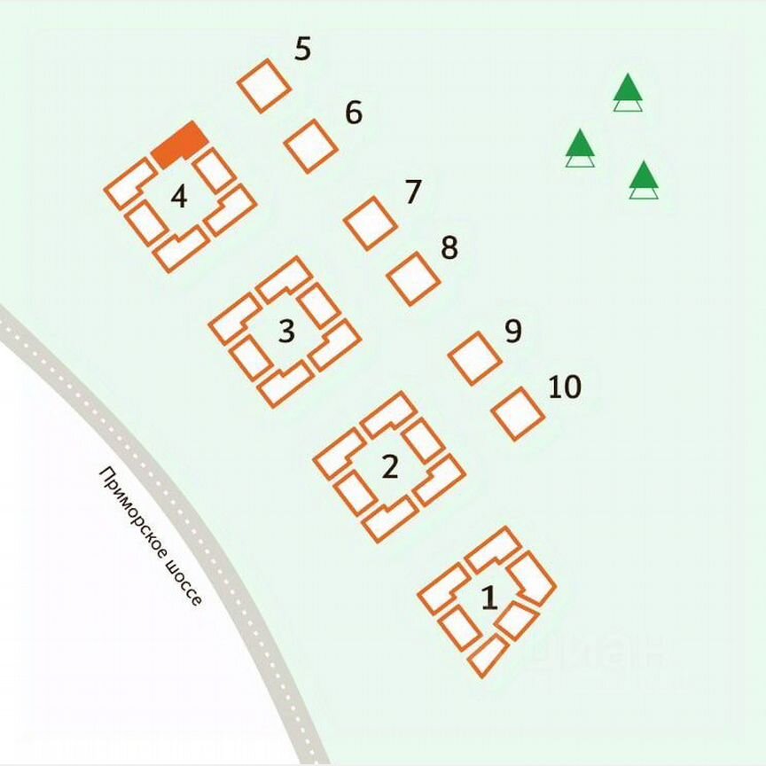 Квартира-студия, 27,7 м², 1/4 эт.